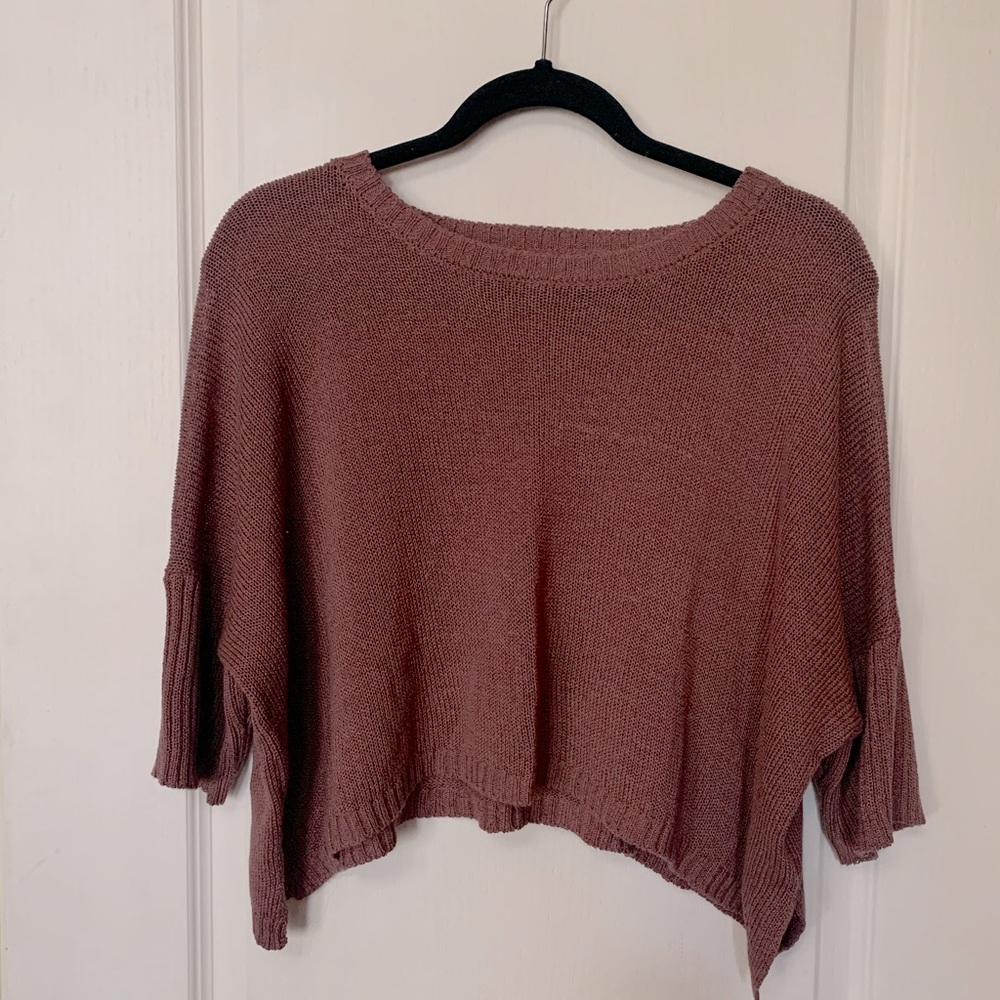 Forever 21 pink short sleeve sweater size M